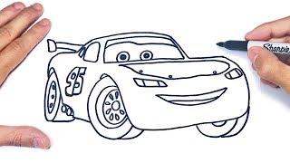 Como dibujar a Rayo McQueen de Cars