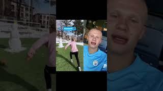 Haaland reactions #football #haaland #ronaldo  #shorts