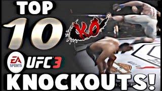 TOP 10 EA UFC 3 KNOCKOUTS!! (ROUND 3!)