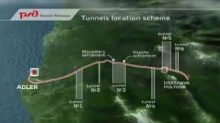 Sochi 2014, Russian Railways, "Adler - Krasnaya Polyana" railway