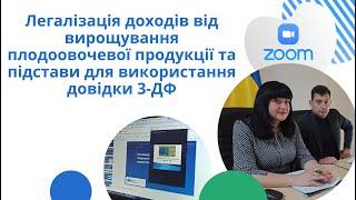 Легалізація доходів від вирощування плодоовочевої продукції та використання довідки 3-ДФ