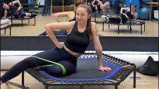 Jumping fitness trampoline workout джампинг фитнес батуты