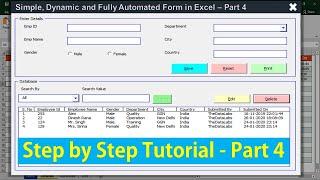 Fully Automated Data Entry Form in Excel - Part 4 (with Validation and Print Features)