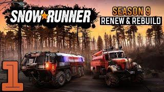 SnowRunner - Season 9: Renew & Rebuild | Service Center - Exploring the Burned-out Infrastructure