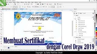 Tutorial membuat sertifikat cetak banyak dengan Corel Draw 2019