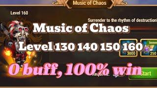 Hero Wars Music of Chaos Level  130 to 160 NO BUFF