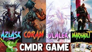 Azlask vs Coram vs Ulalek vs General Marhault EDH / CMDR game play