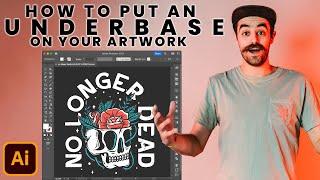 How to setup an UNDERBASE on your artwork for Screenprinting