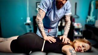 ⭐️ Dancer ⭐️ Gets Chiropractic Adjustment ️ ASMR