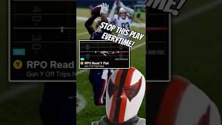 How to LOCK DOWN RPO Read Y Flat EVERYTIME! #Madden25 #UltimateTeam #HouseRules #RPO #SpiderMan
