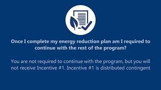 Once I complete my energy reduction plan am I required to continue with the rest of the program?