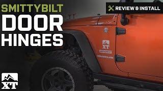 Jeep Wrangler Smittybilt Door Hinges - Black (2007-2017 JK) Review & Install