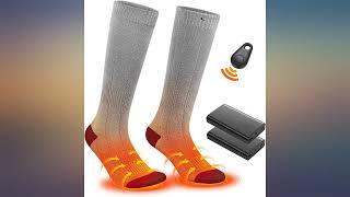 Neveland Heated Socks, Remote Control 4000mAh 3.7V Rechargeable Electric Heated review