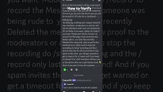 How to verify In discord Serer