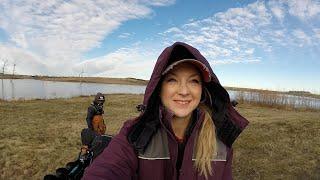BIG Channel Catfish Caught Roadside On THIN ICE.. (My First Ice Trip Of The Season)
