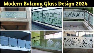 Glass Railing Balcony Design 2024 || Balcony Glass Design || Balcony Design || Steel Railing Design