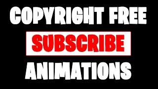 36 End Screens Subscribe Animations for your Videos - Copyright and Royalty FREE