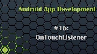 Android App Development Tutorial 16: OnTouchListener And Motionevent