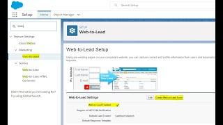 Generate Salesforce Web-To-Lead