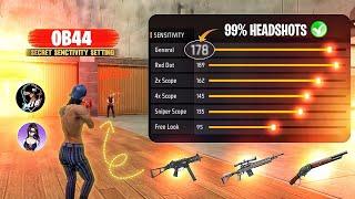 Free Fire (OB44) Update Senctivity 200  Free Fire Headshots  Senctivity Settings 2024