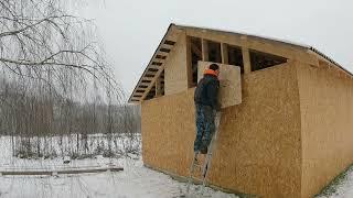 Сколько уже потрачено на сарай для коров и зимние деревенские будни!