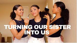 TURNING OUR SISTER INTO US for 24 hours| Makenzie and Malia