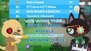 DUO TOURNAMENT WIN | SUPER ANIMAL ROYALE PRO | 20€ CASHPRIZE WON