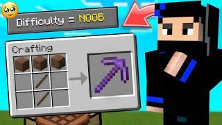 Minecraft But There Is Noob Difficulty  | Lord RKC