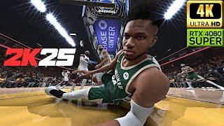 NBA 2K25 PC Next Gen Mods (4K60) | Bucks vs Warriors | Boost Lighting | RTX 4080 SUPER