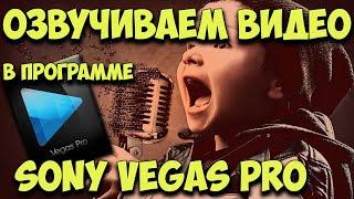 Как озвучить видео в программе Sony Vegas Pro. Накладываем голос на видео.