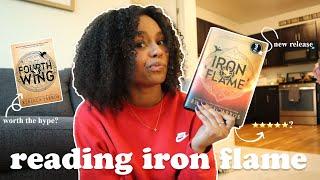 Iron Flame reading vlog: reading the most anticipated book of the year