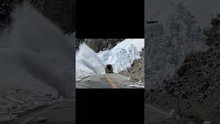 Wall of snow continues to block road in Mono County