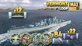 Battleship Vermont: Broadside punisher - World of Warships