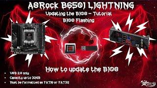 Updating the BIOS   ASRock B650I LIGHTNING   Tutorial and Walkthrough