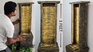 Amazing Cement Concrete 3 FEET Biggest Waterfall Fountain | How to Make Cemented Waterfall Fountains