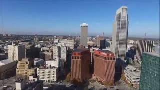 Flying  over Omaha, NE, USA - HD Photography Drone