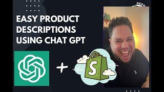 Create Product Descriptions in SECONDS with Chat GPT!