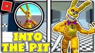 How to get "INTO THE PIT" BADGE + SPRING BONNIE MORPH in THE FNAF OVERNIGHT 2 RP! - Roblox