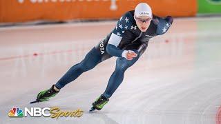 American teen Jordan Stolz becomes youngest speed skating World Cup winner ever | NBC Sports