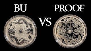 BU VS Proof Silver Coins - 2020 Proof Double Dragon Coin Review