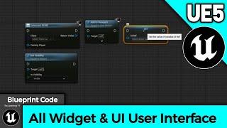 Widget & UI Blueprint Code UE5 Unreal Engine Blueprint Code Tutorial Video Use of Code Ads Show UI