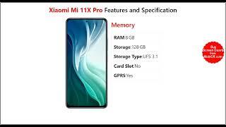 Xiaomi Mi 11X Pro Features and Specifications with MobiCR.com!