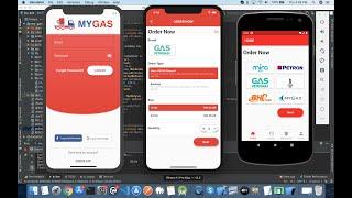 Flutter Responsive UI Gas Delivery & Booking App | IOS And Android