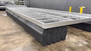 Build your own houseboat polyethylene pontoons and aluminium frame