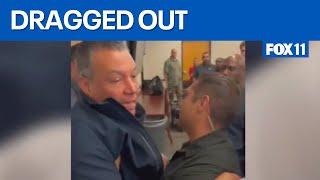 Alex Padilla detained, dragged out of Homeland Security briefing with Kristi Noem   | FOX 11 LA