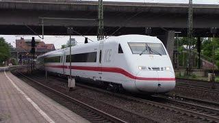 DB ICE-2 and Metronom Trains meet at Hamburg - Harburg  (Trains 7/8 of 19) (June 14, 2015)