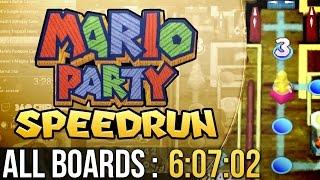 Mario Party All Boards Speedrun (Hard) in 6:07:02