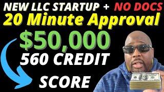$50000 Soft Pull Business Loans For Bad Credit | Best LLC Business Loans For 560 Bad Credit Scores