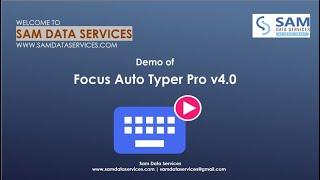 Focus Auto Typer Pro 4.0 | Automatic Typing Software : Sam Data Services