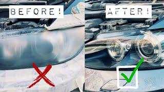 INSANE RESULTS! | How To Restore BMW E90 E92 Headlights